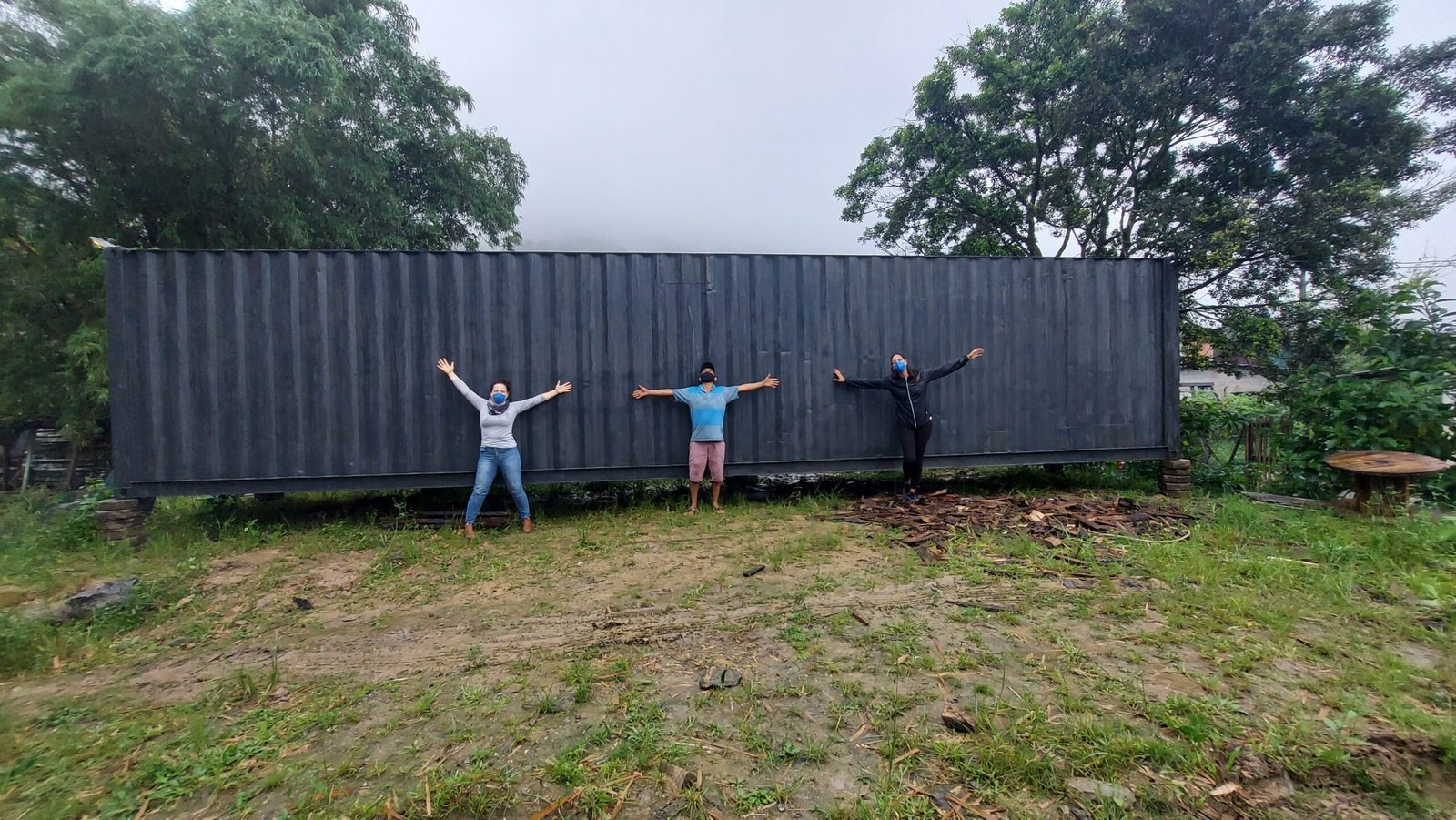Container é uma doação articulada pela juíza Samantha Mello com a empresa Ecopatio Cubatão 