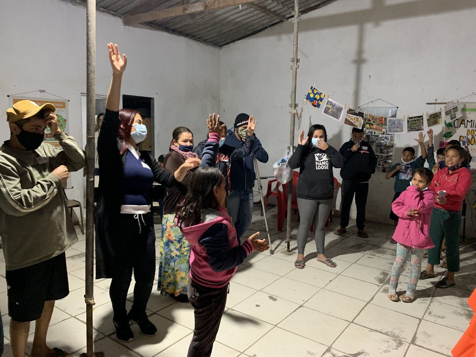 Reunião comunitária para sonhar a Bblioteca dos Pilões